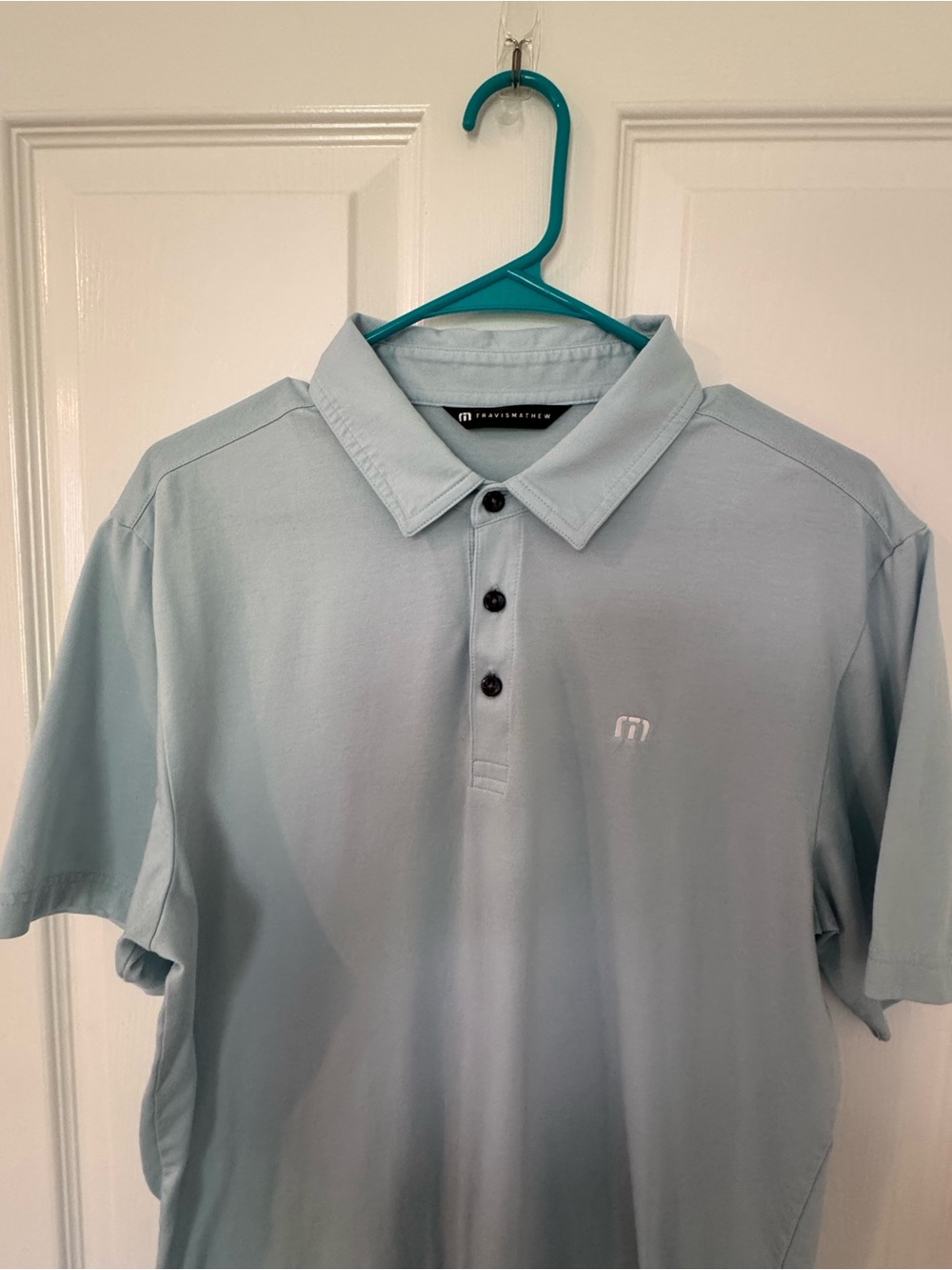 Travis Mathew Pale Blue Performance Polo - Picture 2 of 8